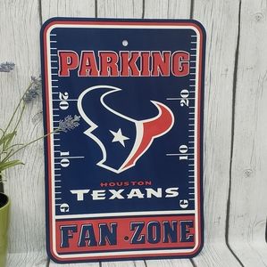 Houston Texans Plastic Parking Fan Zone Sign